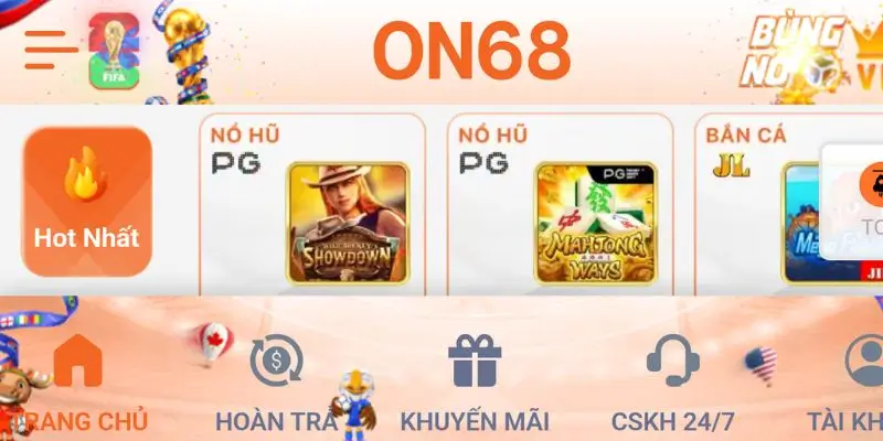 Giao diện nhà cái thiết kế hiện đại